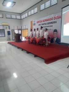 Petinggi DPD dan DPC Partai Gerindra di Pidium