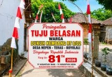 Semangat Kemerdekaan Tetap Menyala: Mengisi 17 Agustus Ala Warga Dukuh Kembang Rt 08/02 Desa Nepen, Teras, Boyolali.