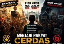 Tajuk Rencana: Menjadi Rakyat Cerdas, Jangan Memuja dan Membenci Politik Secara Membabi Buta