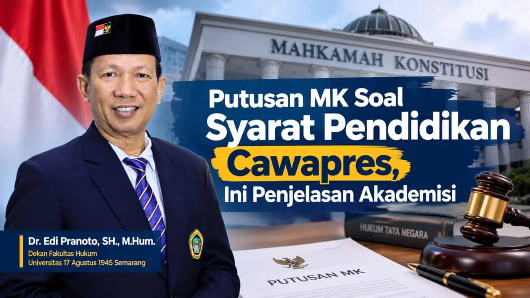 Dr. Edi Pranoto Dekan Fakultas Hukum UNTAG Semarang